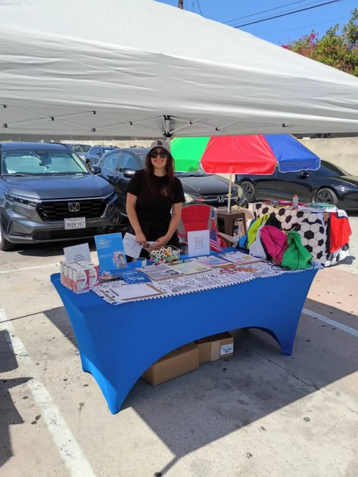 HLAT booth at a community resource fair